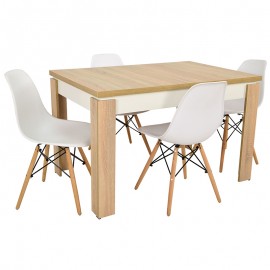 Stół i 4 krzesła SKANDYNAWSKIE