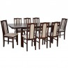 Zestaw CEJLON 8 krzeseł B-7 + stół WP-5 90x160/200 cm