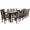 Zestaw CEJLON 12 krzeseł B-7 + stół WP-400 100x200/400 cm