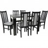 Zestaw JAZON 6 krzeseł B-14 + stół C-4 80x120/160 cm