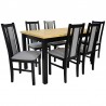 Zestaw JAZON 6 krzeseł B-14 + stół MD-1 80x140/180 cm
