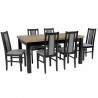 Zestaw JAZON 6 krzeseł B-14 + stół S-7 80x120/160 cm