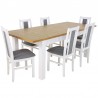 Zestaw JAZON 6 krzeseł B-14 + stół S-18 90x170/250 cm