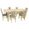 Zestaw JAZON 6 krzeseł B-14 + stół S-18 80x160/200 cm