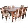 Zestaw JAZON 8 krzeseł B-14 + stół S-26 100x160/400 cm