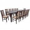 Zestaw JAZON 12 krzeseł B-14 + stół S-26 100x160/400 cm