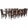Zestaw JAZON 12 krzeseł B-14 + stół WP-8 100x200/300 cm
