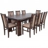 Zestaw JAZON 8 krzeseł B-14 + stół WP-400 100x200/400 cm
