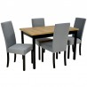 Zestaw ROMA 4 krzesła R-2 + stół M-10 70x120/160 cm