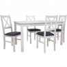 Zestaw LAGUNA 4 krzesła N-10 + stół AL-2 80x140/180 cm