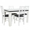Zestaw LAGUNA 4 krzesła N-10 + stół C-6 80x120/160 cm