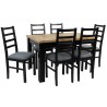 Zestaw DOMINGO 6 krzesel N-8 + stół C-2 80x120/160 cm