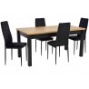 Zestaw JESSY 4 krzesła CH-3 welur + stół S-7 80x120/160 cm
