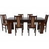 Zestaw JAZON 6 krzeseł B-14 + stół WP-400 100x200/400 cm