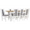 Zestaw JAZON 8 krzeseł B-14 + stół S-18 80x160/200 cm