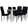 Zestaw JESSY 6 krzeseł IK-07 + stół C-4 80x120/160 cm