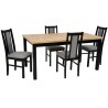 Zestaw JAZON 4 krzesła B-14 + stół MD-2 90x160/200 cm