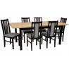 Zestaw JAZON 6 krzeseł B-14 + stół MD-2 90x160/200 cm