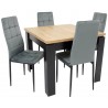 Zestaw JESSY 4 krzesła IK-07 + stół C-7 90x90/120 cm
