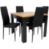 Zestaw JESSY 4 krzesła CH-3 EKO + stół C-7 90x90/120 cm