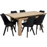 Zestaw BIANCO 6 krzeseł SL-02 + stół C-6 80x120/160 cm