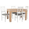 Zestaw LAGUNA 4 krzesła N-10 + stół C-6 80x120/160 cm