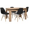 Zestaw BIANCO 4 krzesła SL + stół C-6 80x120/160 cm