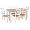 Zestaw KRZYŻAK 6 krzeseł KRZYŻAK + stół MD-1 80x140/180 cm