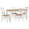 Zestaw KRZYŻAK 4 krzesła KRZYŻAK + stół MD-1 80x140/180 cm