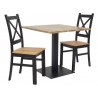 Zestaw KRZYŻAK 2 krzesła KRZYŻAK + stół TB-02-D 80x80 cm